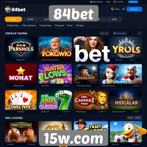 Plataforma 84bet oferece variedade em jogos online